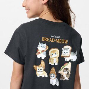 Mofusand Cat Cotton T-Shirt Women Size 11&12 fit women medium NWT